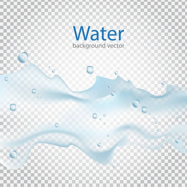 Διαφανή Αφηρημένη Νερό Σταγόνες Backgrounds Vector — Διανυσματικό Αρχείο