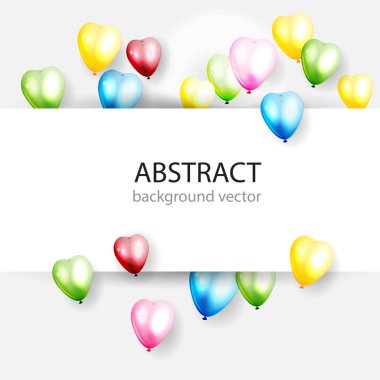 kutlama balonları ile renkli arka plan. vektör çizim.