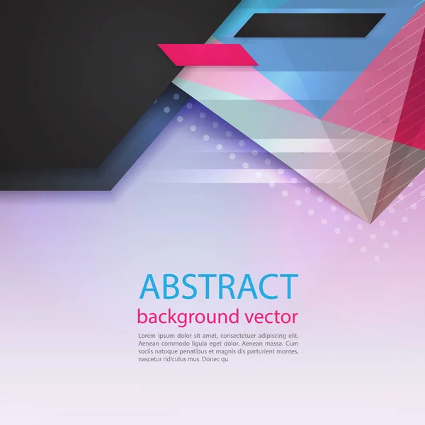 Vector Abstract Geometric Pattern Background Your Presentation — Stock Vector