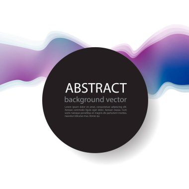 Soyut dinamik. Kontur çizgisi. Vektör çizim. Tasarım şablonu. Modern desen.