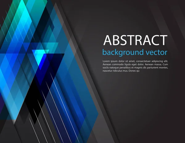 Abstrakta Ljus Vector Svart Bakgrund Framtida Geometriska Mönster För Företag — Stock vektor