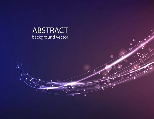 Vector Abstracto Azul Movimiento Luz Efecto Background Negocios Ciencia Diseño — Vector de stock