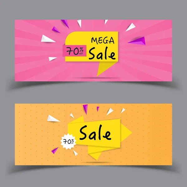 Modello Banner Design Astratto Vettoriale Design Sfondo Perfetto Banner Titoli — Vettoriale Stock