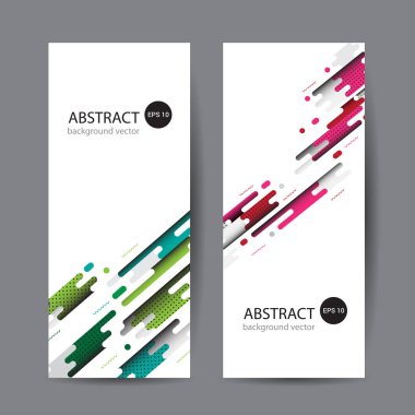 Geometrik tasarım afiş web şablonu vektör soyut.