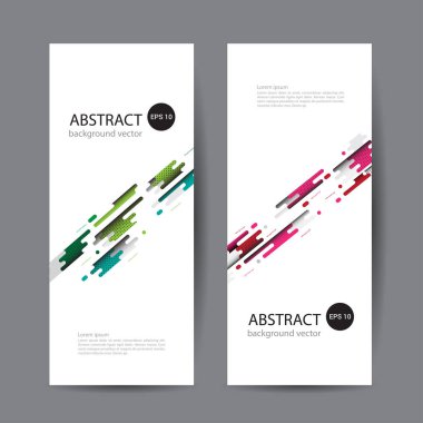 Geometrik tasarım afiş web şablonu vektör soyut.