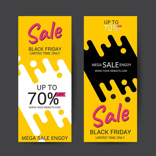 Fekete Péntek Értékesítés Plakátok Vektor Fekete Péntek Értékesítés Banner Különleges — Stock Vector