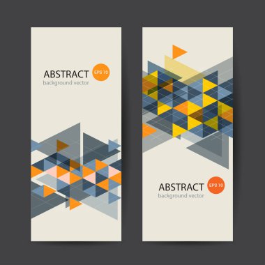 Afiş renkli dinamik soyut. Vektör çizim.