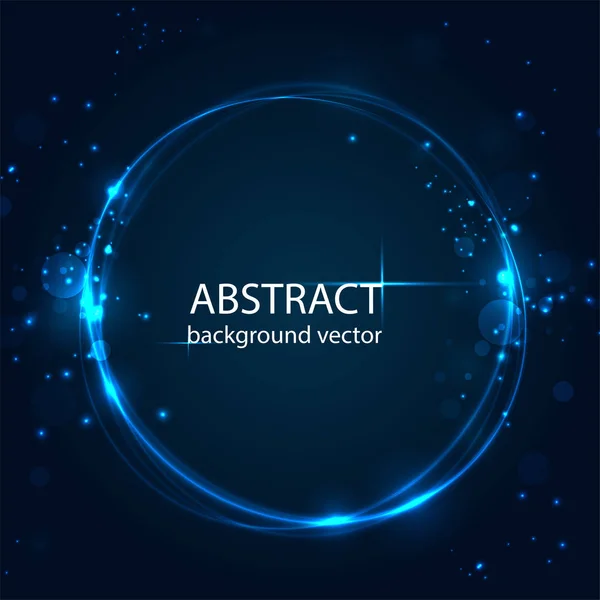 Vector Abstracto Azul Movimiento Luz Efecto Background Negocios Ciencia Diseño — Vector de stock