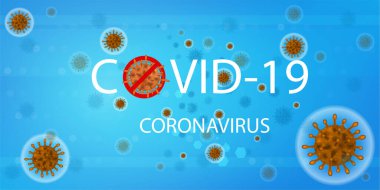 Covid-19 geçmişi. Çin 'de tıbbi hücreli tehlikeli virüs konsepti.