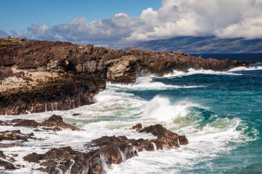 Ironwoods plajında dalgalar