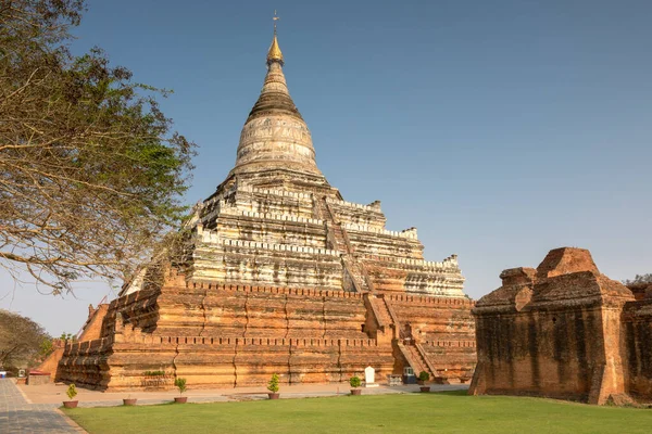 Antike Shwesandaw Pagode Bagan Myanmar — Stockfoto