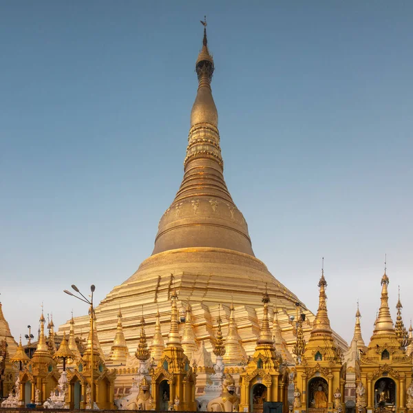 Estupa Dourada Pagode Shwedagon Rangum Mianmar — Fotografia de Stock