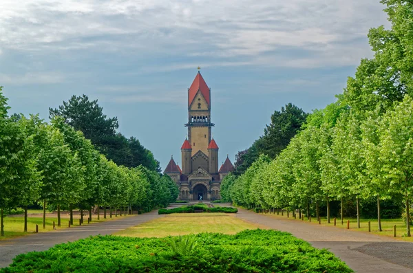 Ünlü Şapel karmaşık Güney mezarlığı Leipzig, Almanya
