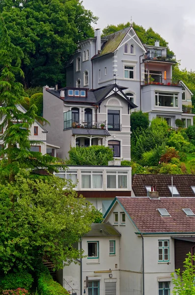 Sözde Treppenviertel Beam Merdiven Hamburg Blankenese Almanya Eski Villalar — Stok fotoğraf
