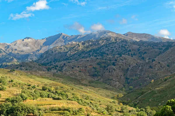 Mountains Meadows Blue Sky Island Crete Greece Royalty Free Stock Images