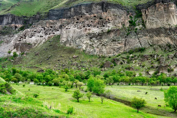 Manastır Vardzia, Gürcistan mağara — Stok fotoğraf