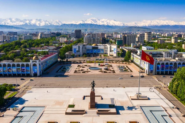 Bishkek Kirgizistan Ala Too Square — Stockfoto