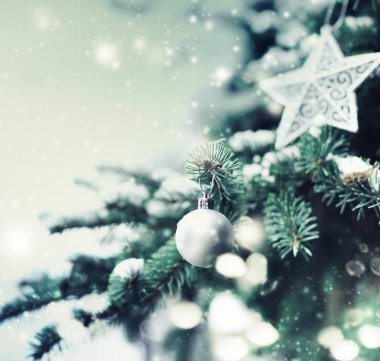 Şaşırtıcı Noel süsleri. Tatil dekorasyon konsepti