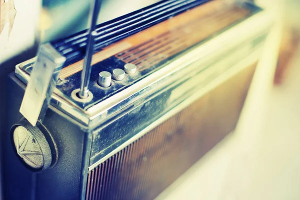 Retro Rádio Player Com Botões Antena — Fotografia de Stock