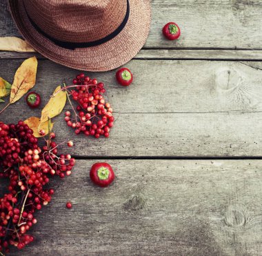 Şükran günü kavramı ahşap arka plan üzerinde