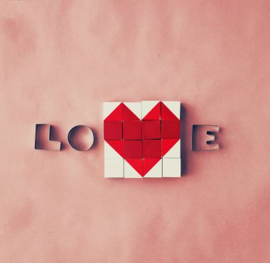 Sevgililer kavramı arka plan ile Festival süsleri