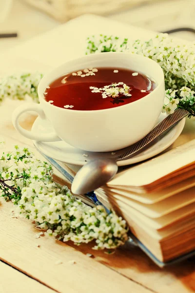 Appetitanregender Kräutertee Schöner Tasse Auf Dem Tisch — Stockfoto