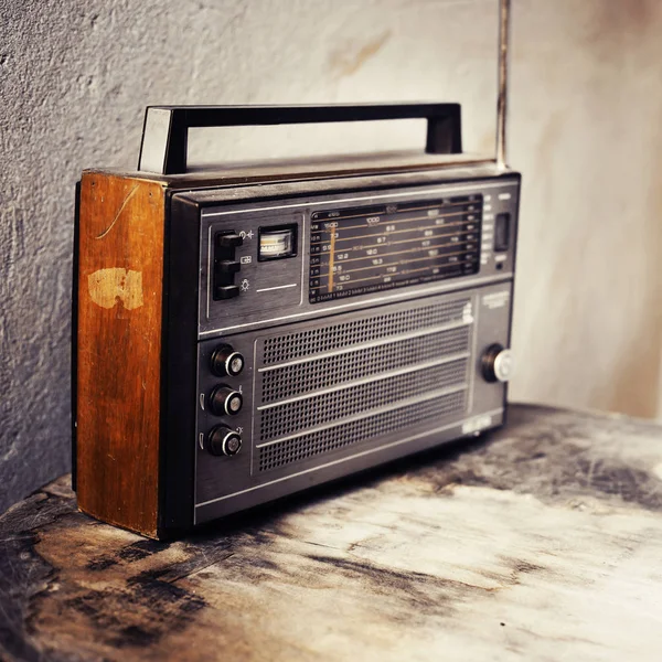 Retro Radiospeler Met Knoppen Antenne — Stockfoto