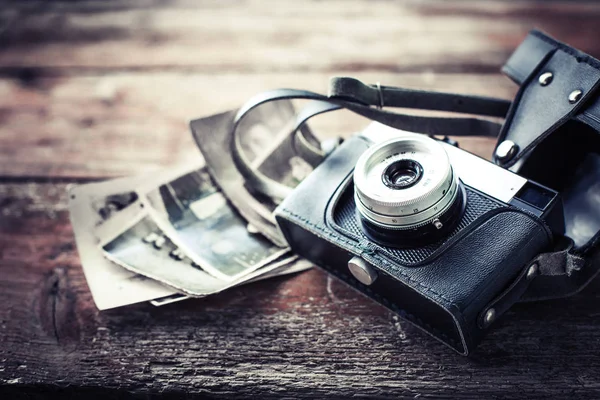 Closeup View Vintage Photo Camera Photos — Stock Photo, Image