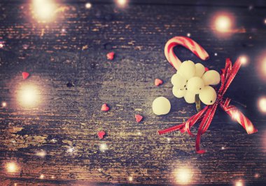 Şaşırtıcı Noel süsleri. Tatil dekorasyon konsepti