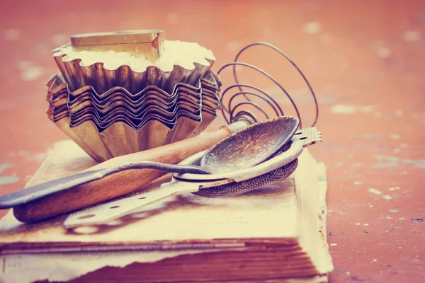 Bakery Manual Equipment Old Vintage Culinary Book — Stock Photo, Image