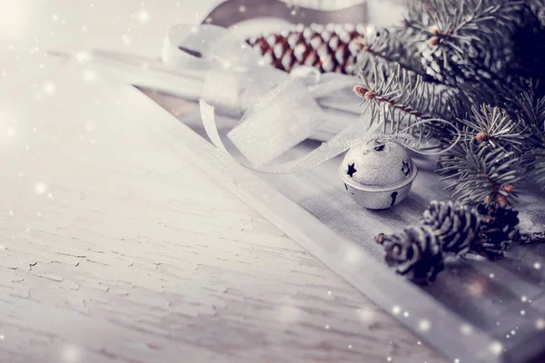 Decorações Natal Incríveis Conceito Decorações Férias — Fotografia de Stock