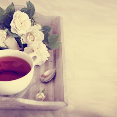 Masada güzel Kupası'nda iştah açıcı bitkisel çay