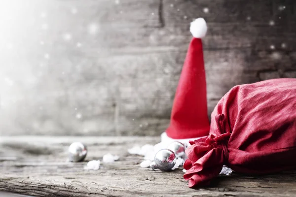 Nahaufnahme Von Bunten Weihnachtsdekorationen Vintage Stil — Stockfoto