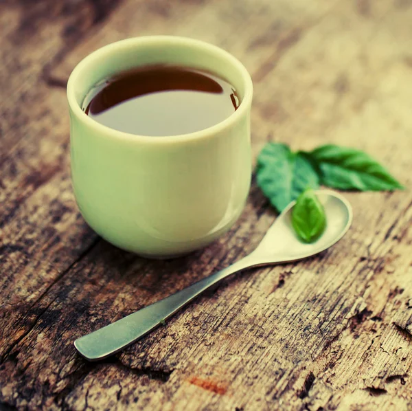 Appetizing Herbal Tea Nice Cup Table — Stock Photo, Image