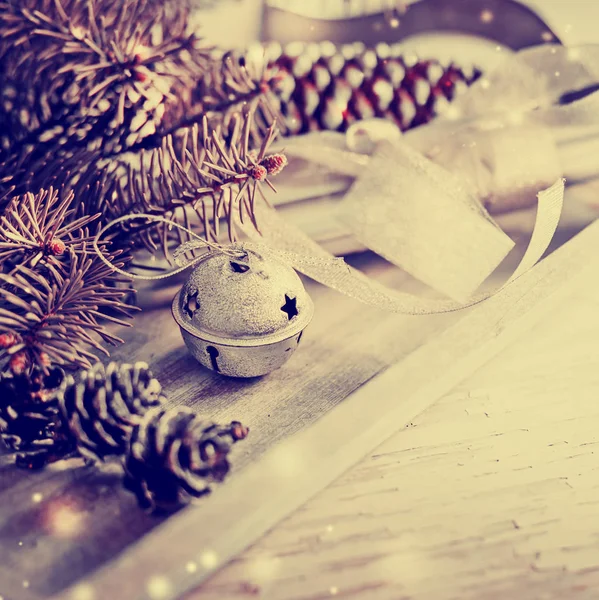 Úžasná Vánoční Dekorace Dovolená Dekorace Concept — Stock fotografie