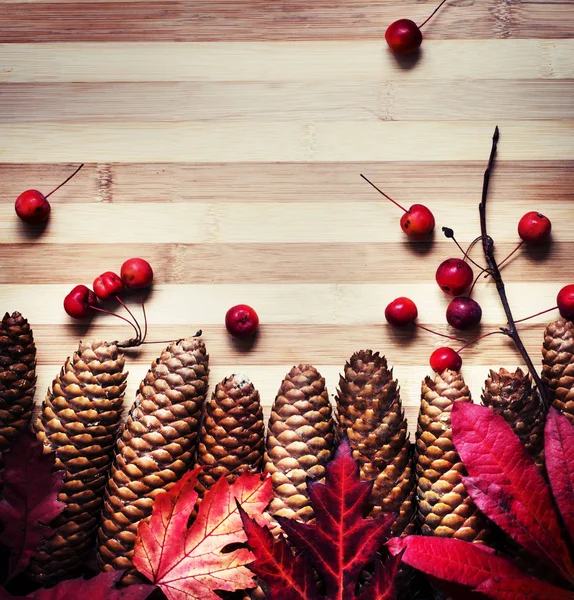 Thanksgiving Day Concept Wooden Background — Stock Photo, Image