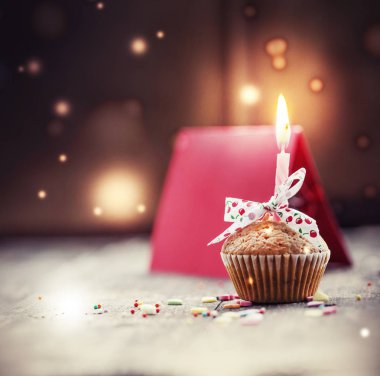 closeup görünümü şablon vintage tarzı ve renkli kek