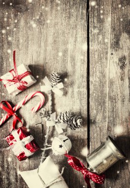 Şaşırtıcı Noel süsleri. Tatil dekorasyon konsepti