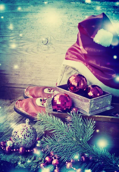 Удивительные Рождественские Украшения Концепция Праздничных Украшений — стоковое фото