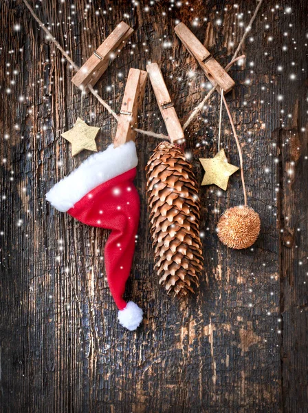 Decorações Natal Incríveis Conceito Decorações Férias — Fotografia de Stock