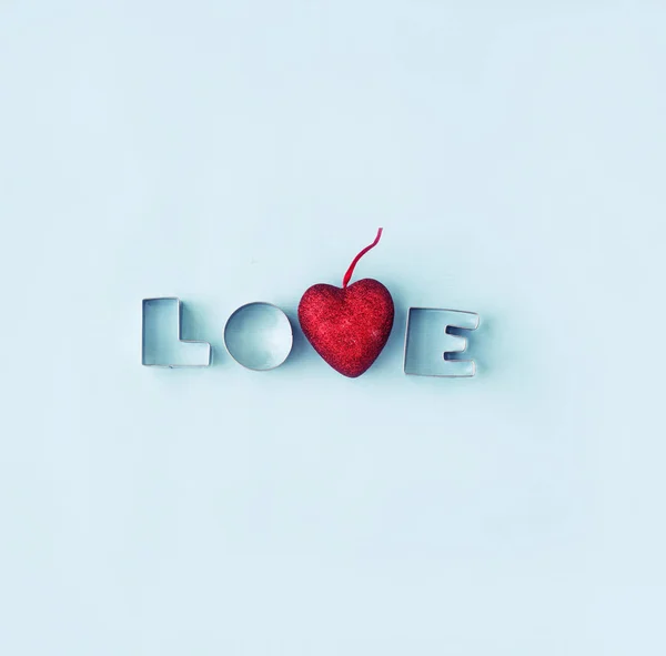 San Valentino Accordo Con Love Lettere Cuore — Foto Stock