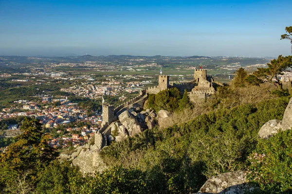Замок Маври Сінтрі, Португалія — стокове фото