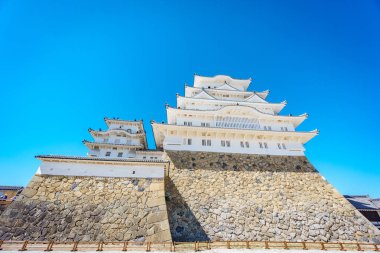 Himeji Kalesi solucanlar göz görünümü, Japonya