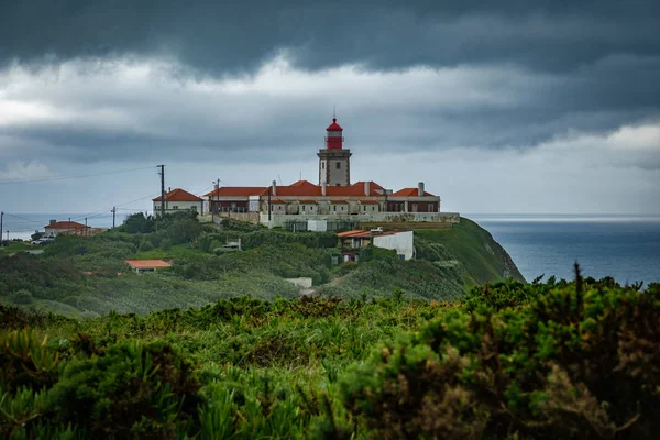 Vuurtoren onder de storm — Stockfoto