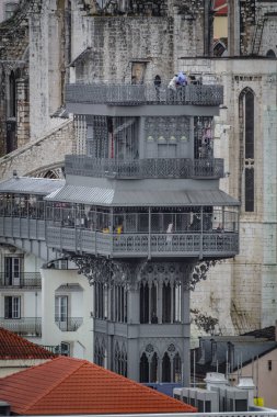 santa justa Asansör Lizbon'da