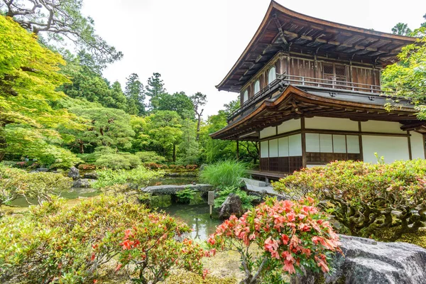 Кіото Срібло Павільйон Ginkakuji храм — стокове фото