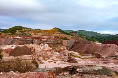 Kaolin strip mine ultra uzun pozlama yel değirmenleri ile