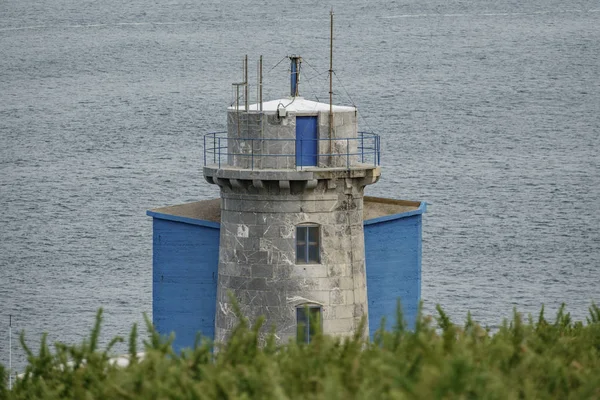 Machichaco мыс старый маяк высокий вид на океан — стоковое фото