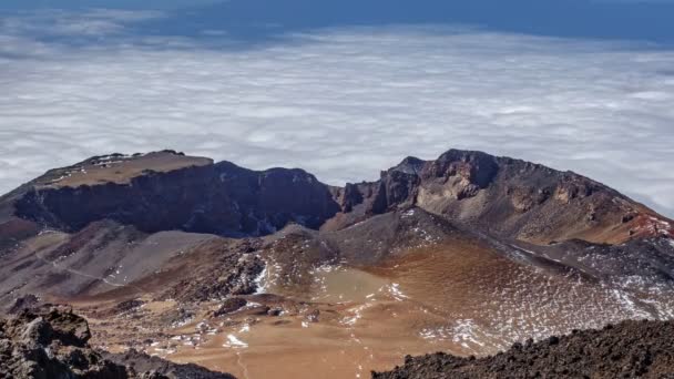 Krater wulkanu Pico Viejo upływ czasu — Wideo stockowe