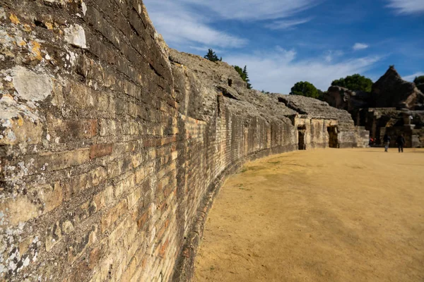 Romeinse amfitheater Onderaanzicht, ondiepe scherptediepte — Stockfoto